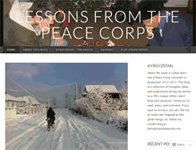 Tablet Screenshot of lessonsfromthepeacecorps.com